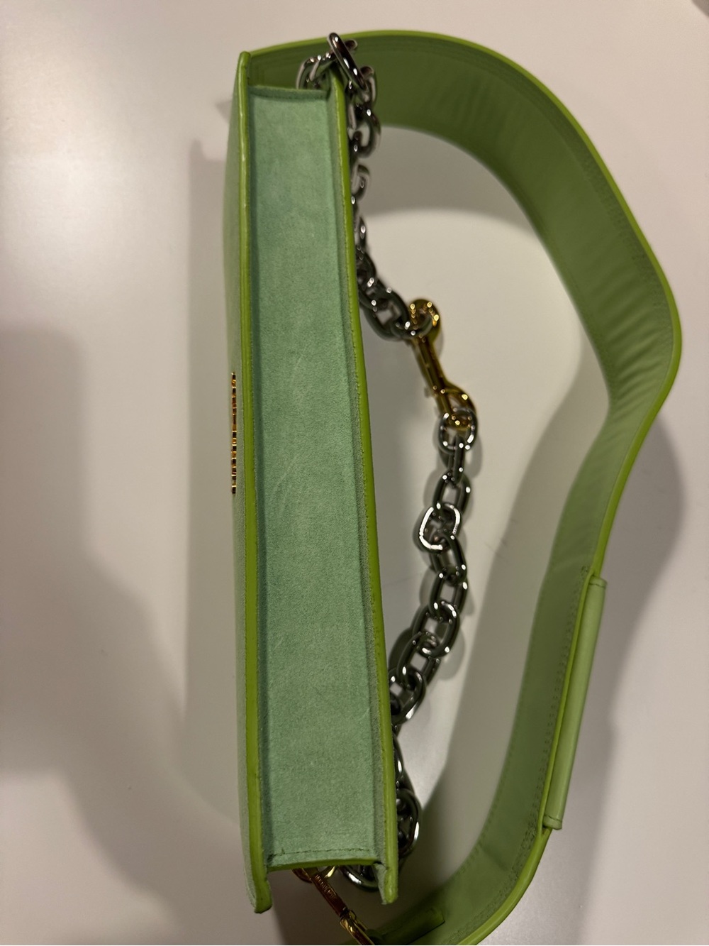 Jacquemus Le Ciuciu Suede Shoulder Bag in Green - Picture 8 of 14